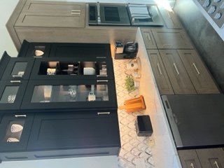 Kitchen remodel with two cabinet colors 2023